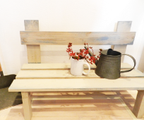 ガーデン　ウッドチェア　白